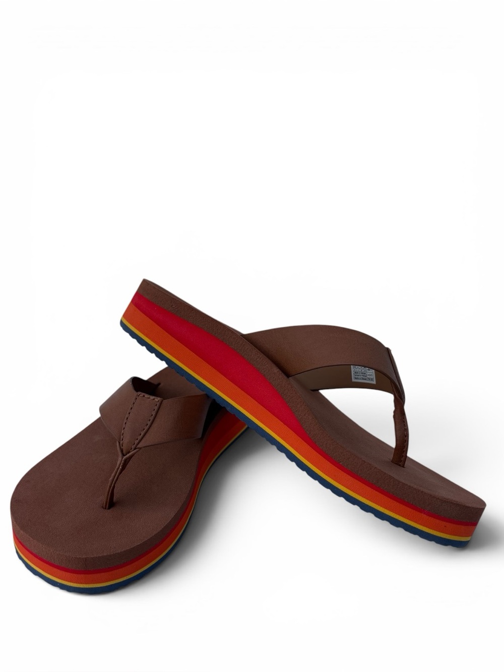 Sanuk Women's Brown Highland Soft Top Flip Flop Sandals Size: 6